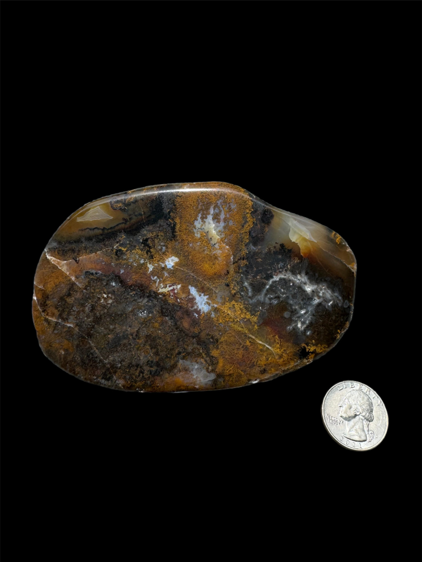 Beautiful multicolored agate