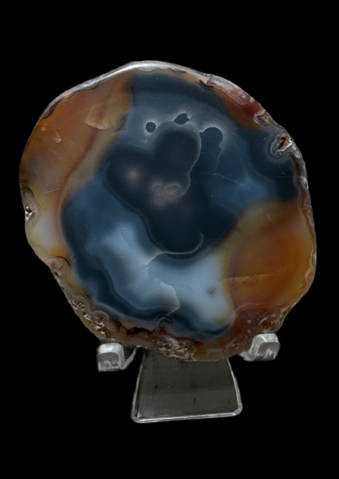 agate/carnelian - amazing multicolor, one of a kind totally natural stone.